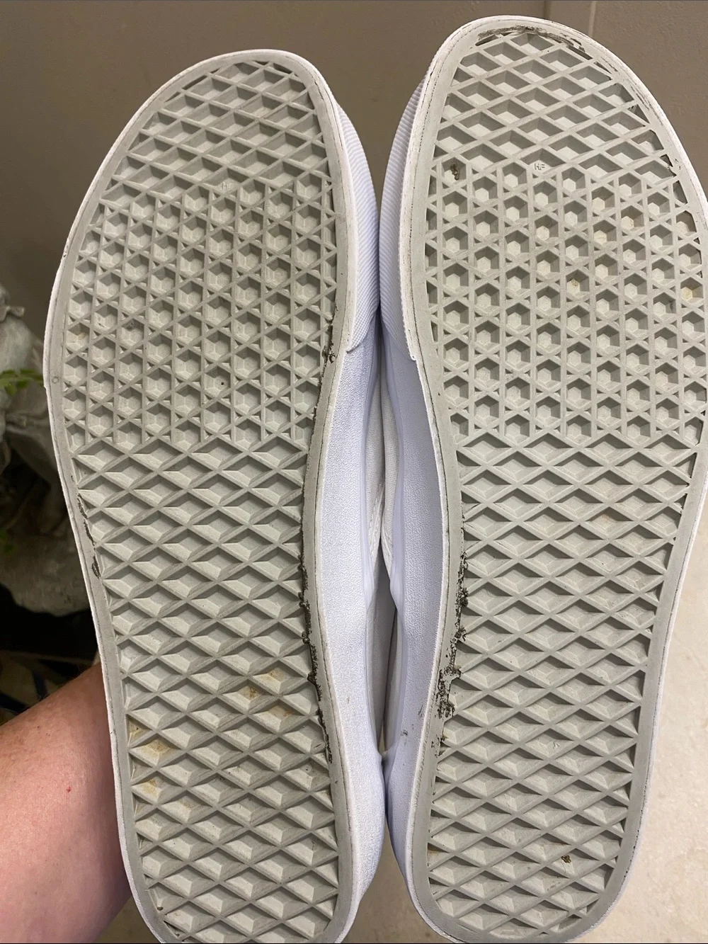 Vans White Men's Classic Slip-On Canvas Shoes